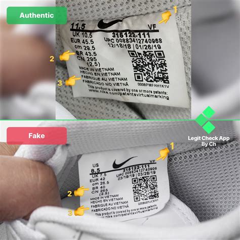 how to identify real sneakers